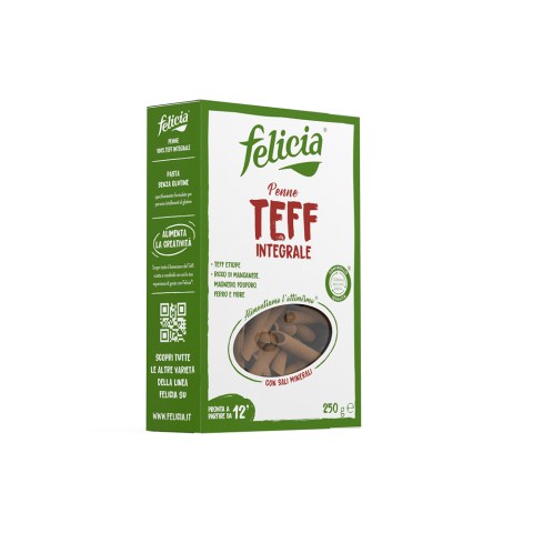 Penne Teff Integrale Pasta Senza Glutine Felicia