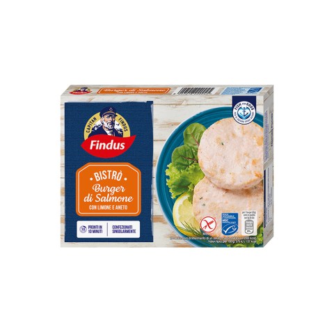 FINDUS SURGELATI SENZA GLUTINE BURGER DI SALMONE