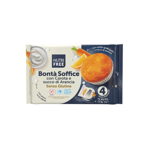 Bontà Soffice Carota e Arancia Merenda Senza Glutine Nutrifree