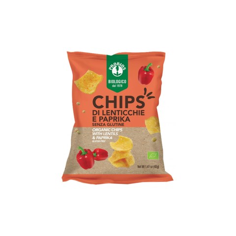 Chips di Lenticchie e Paprika Senza Glutine Probios