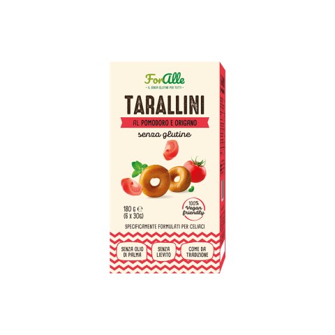 Taralli Pomodoro e Origano Senza Glutine Foralle