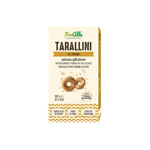 Tarallini all'avena senza glutine Snack Foralle