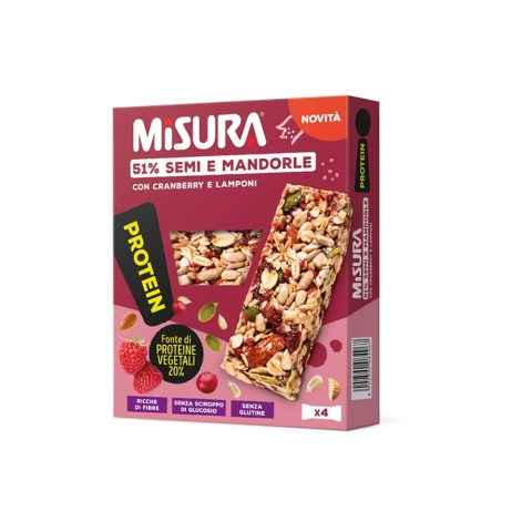 Protein Barretta con semi, mandorle e frutti rossi Misura