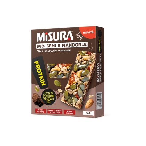 Barretta Protein con Cioccolato Senza Glutine Misura