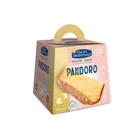 PANDORO SENZA GLUTINE E LATTOSIO PIACERI MEDITERRANEI