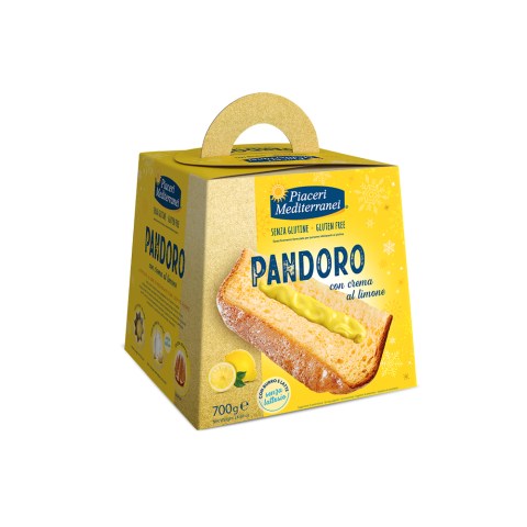 PANDORO SENZA GLUTINE E LATTOSIO CREMA AL LIMONE PIACERI