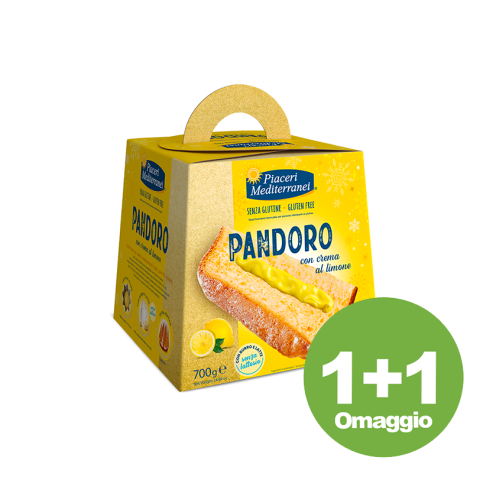 PANDORO SENZA GLUTINE E LATTOSIO CREMA AL LIMONE PIACERI