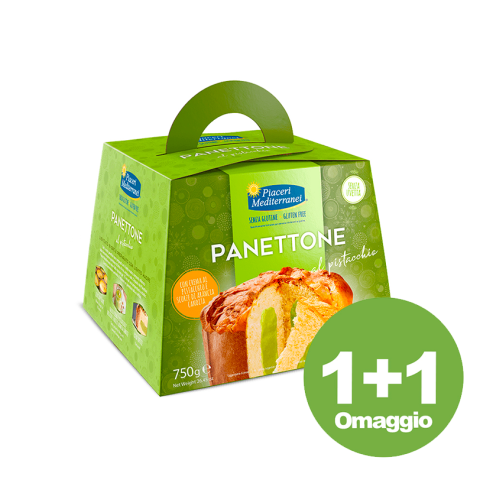 PANETTONE AL PISTACCHIO SENZA GLUTINE PIACERI MEDITERRANEI