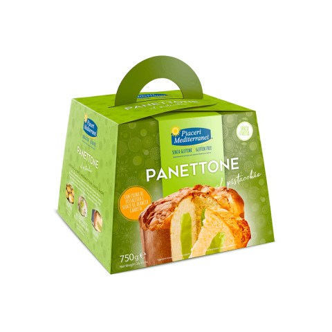 PANETTONE AL PISTACCHIO SENZA GLUTINE PIACERI MEDITERRANEI