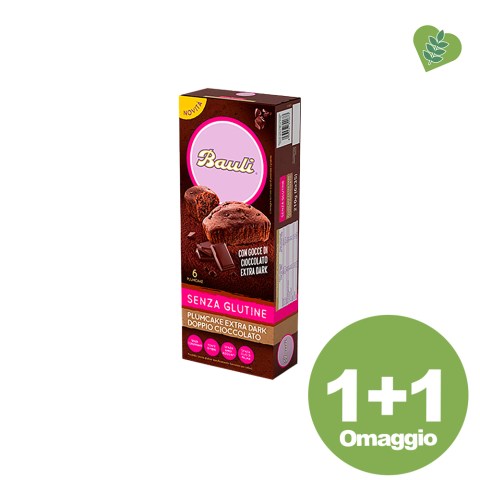 PLUMCAKE EXTRA DARK DOPPIO CIOCCOLATO BAULI SENZA GLUTINE