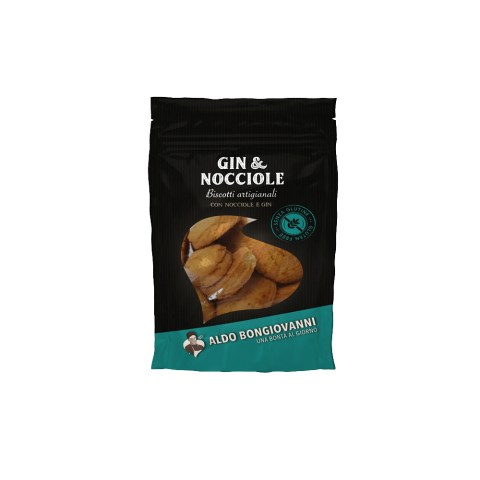 Biscotti senza glutine Gin e Nocciole Bongiovanni